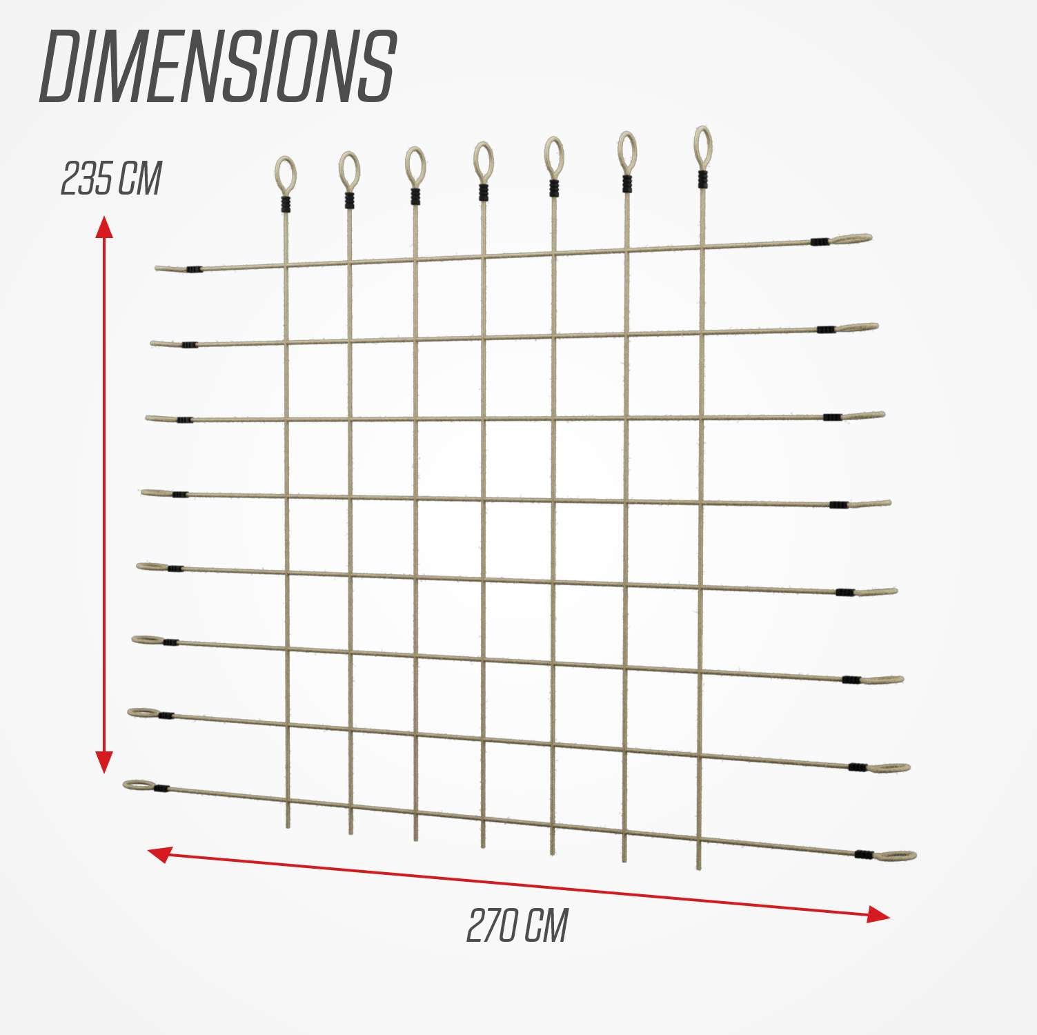 BERG PLAYBASE CLIMBING NET MEDIUM