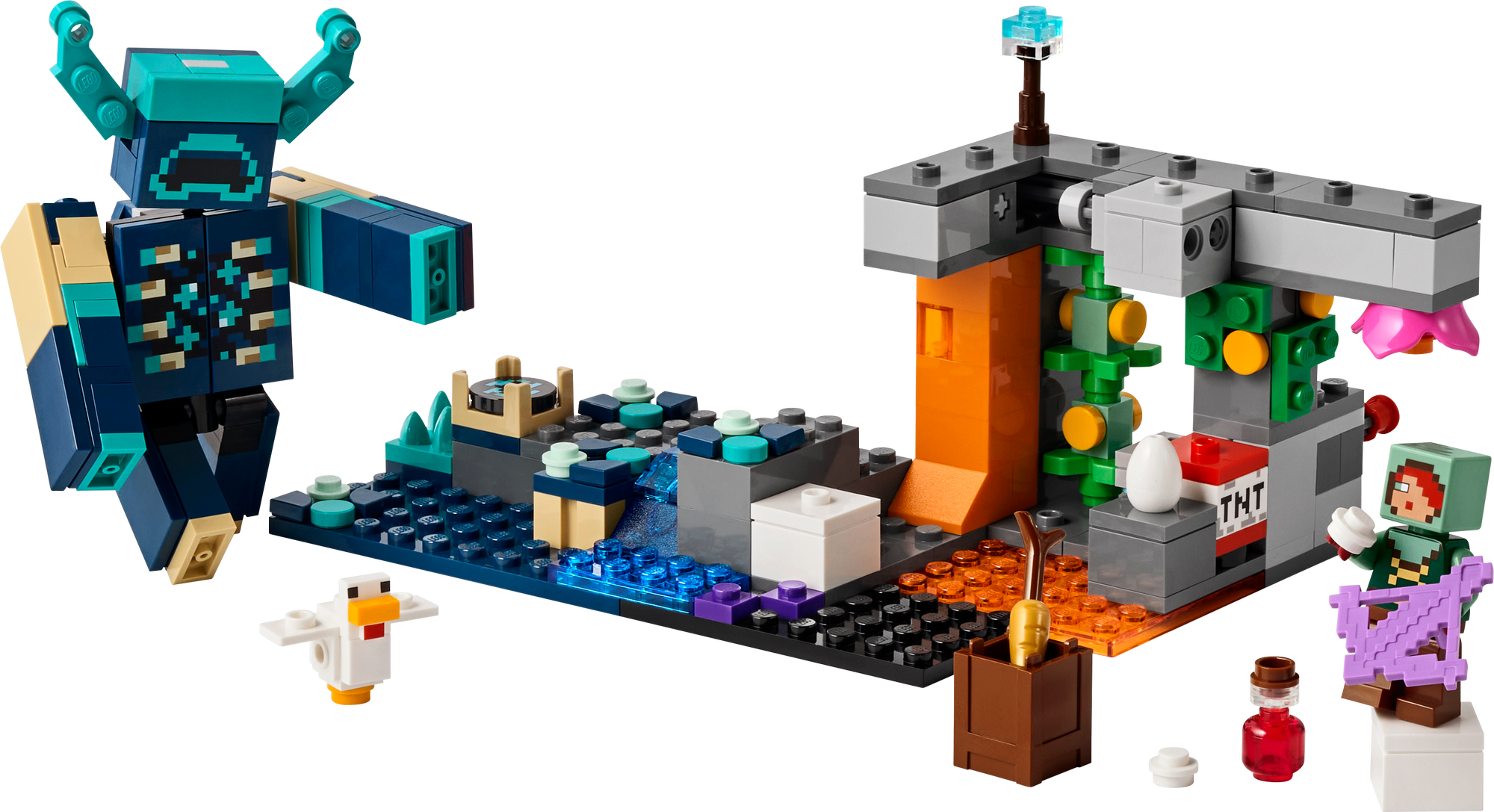 Lego Minecraft The Warden Encounter