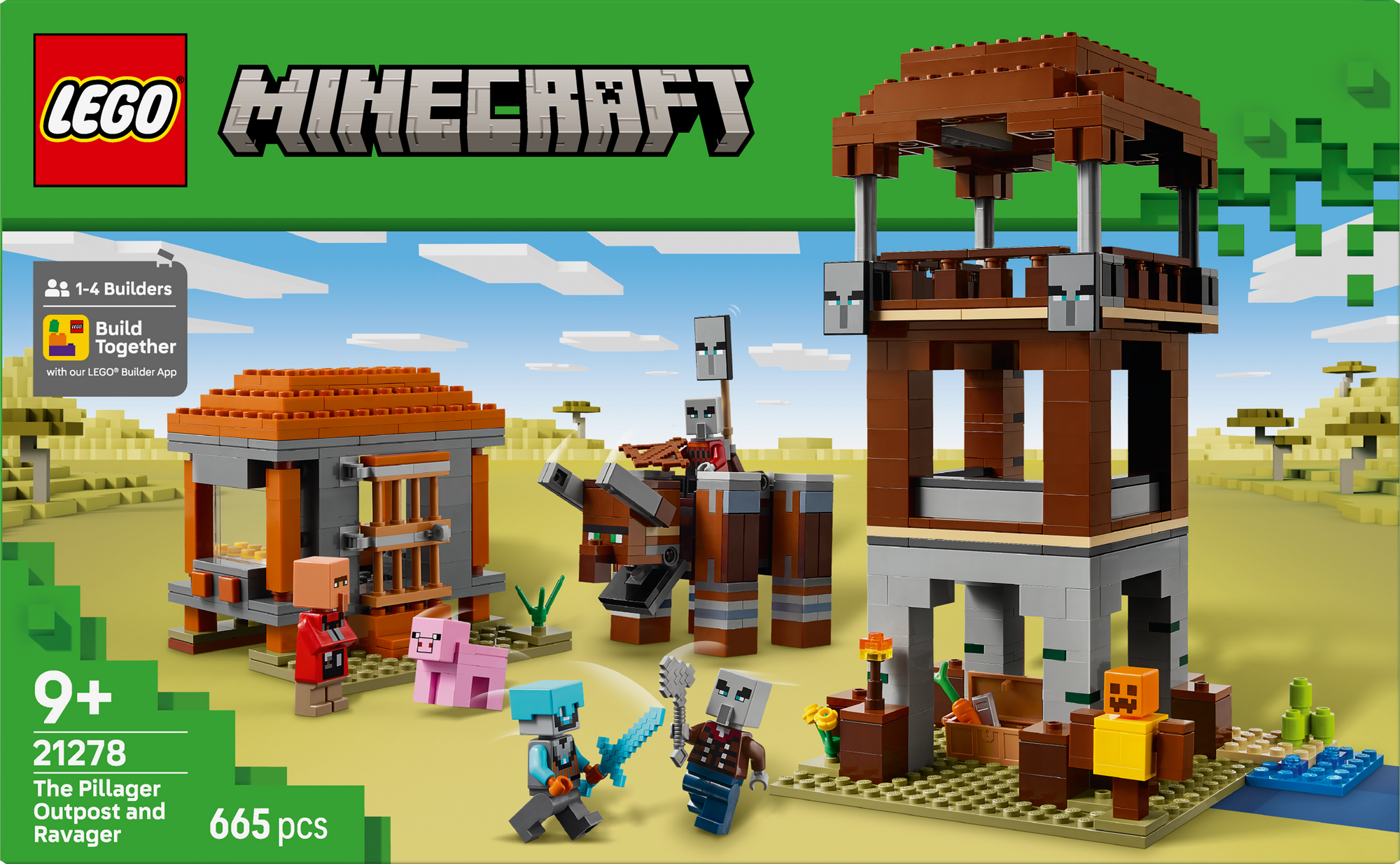 Lego Minecraft The Pillager Outpost and Ravager