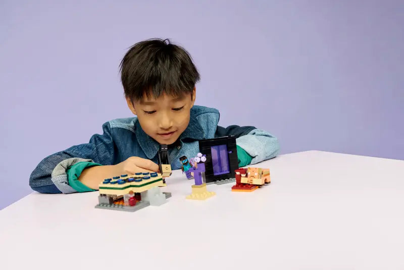 Lego Minecraft Nether & End Portal Journey