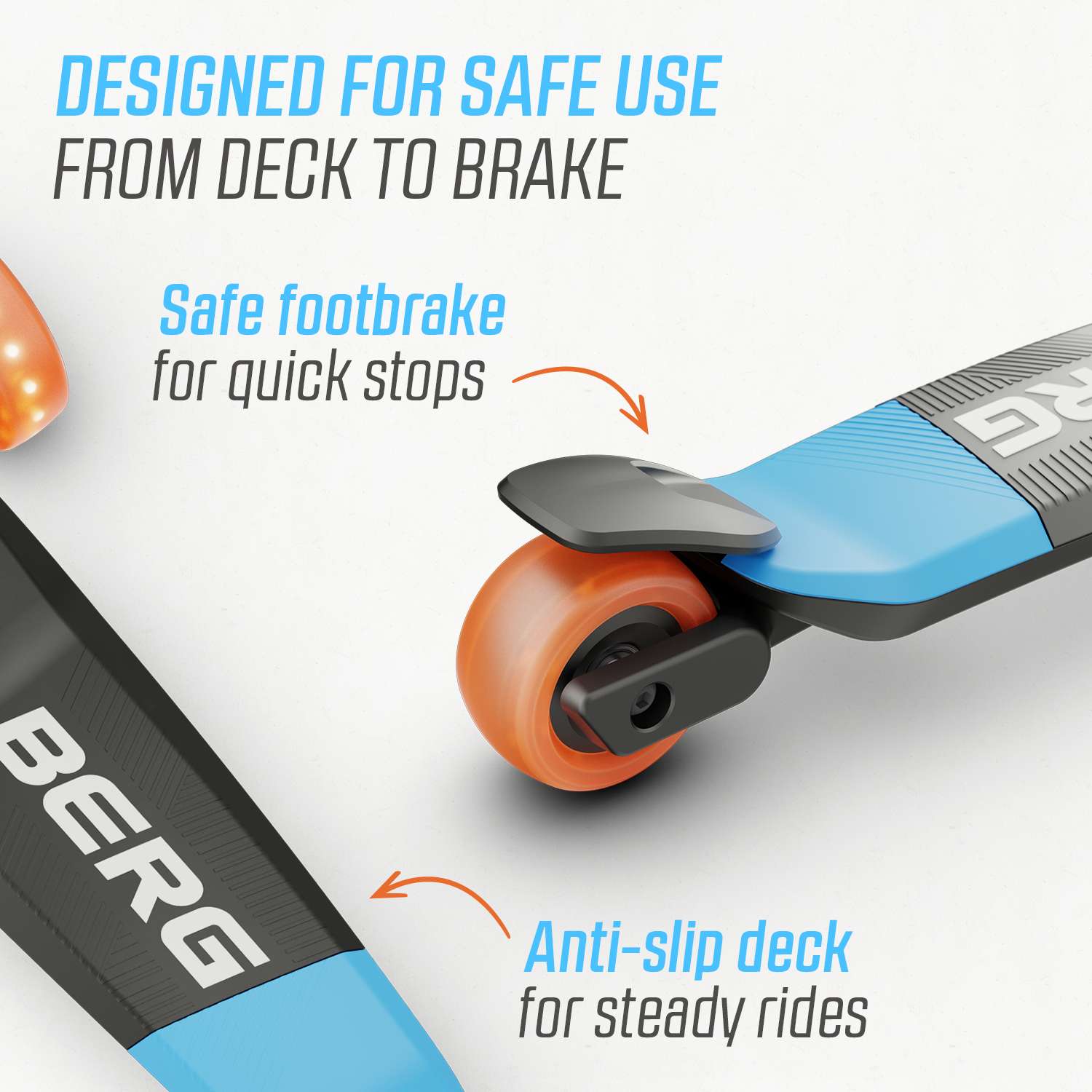 BERG Nexo Foldable Lights LED-deck Blue