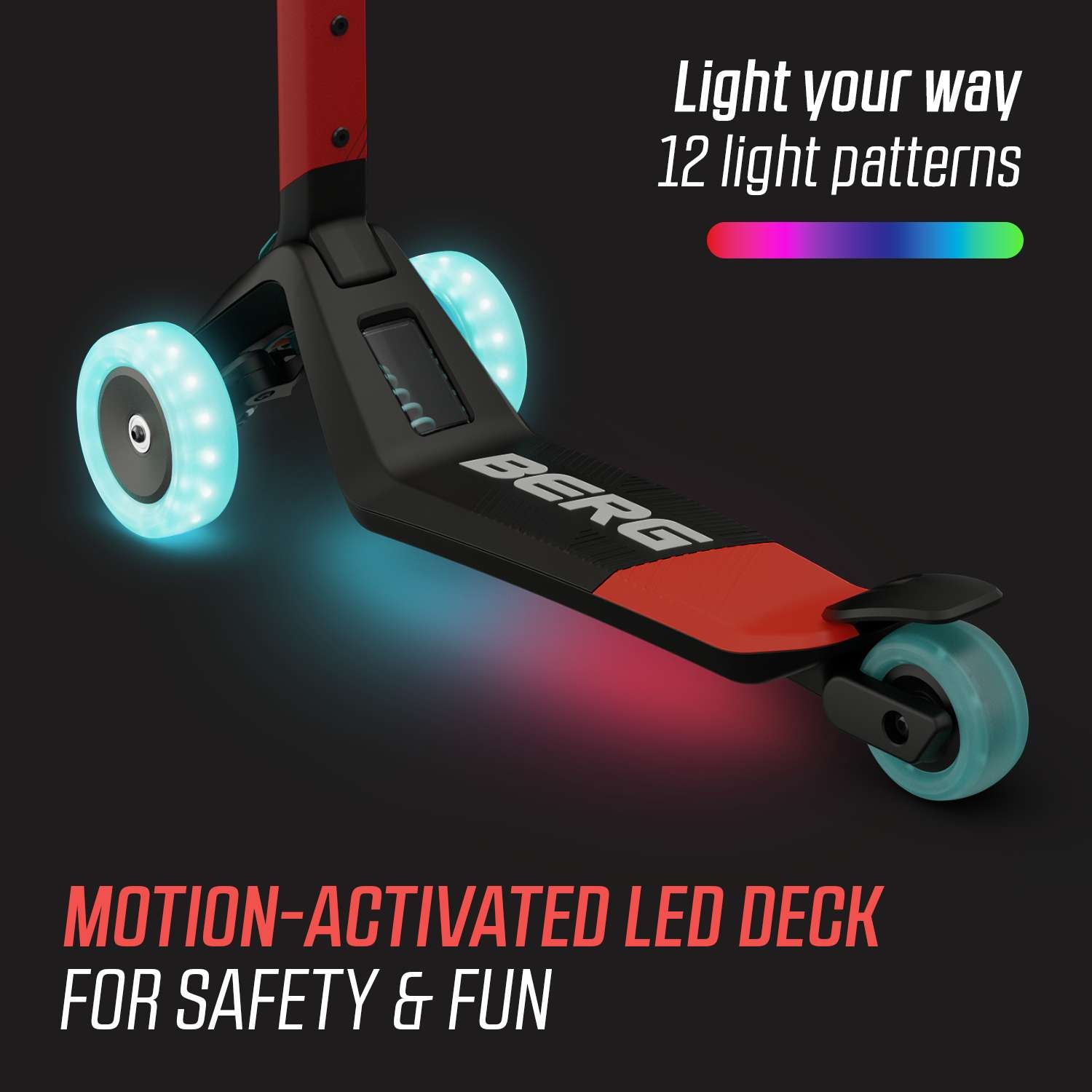 BERG Nexo Foldable Lights LED-deck Red