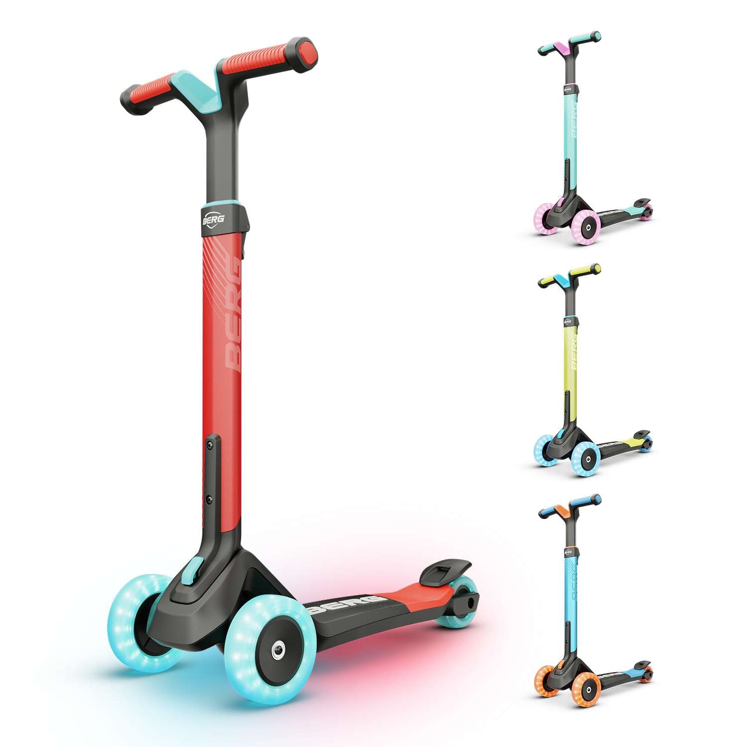 BERG Nexo Foldable Lights LED-deck Red