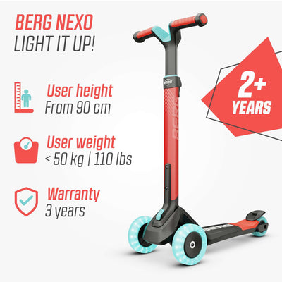BERG Nexo Foldable Lights LED-deck Red