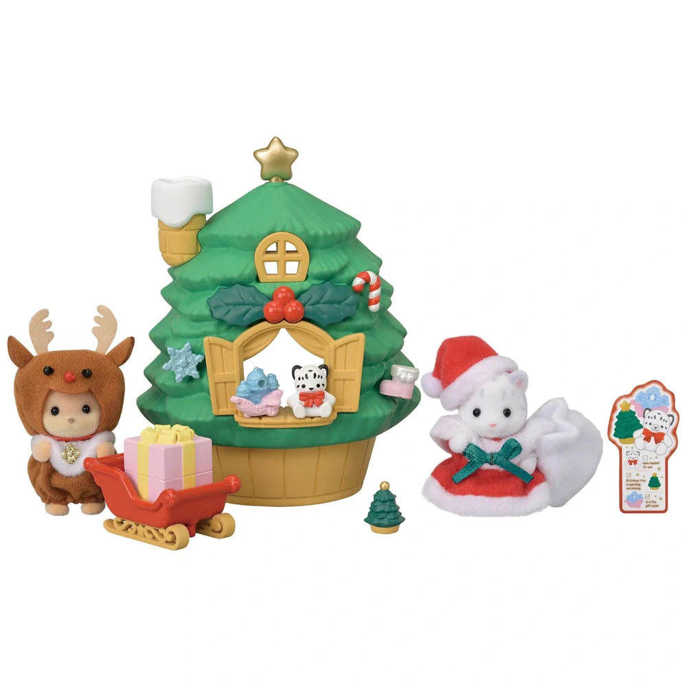 Sylvanian Families Baby Santa's Christmas Tree House