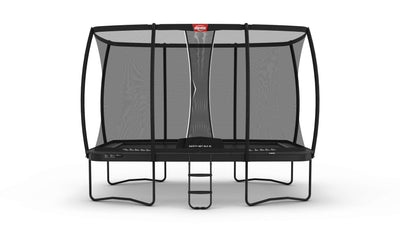 BERG Ultim Champion Regular 13.5 x 8ft Trampoline + SAFETY NET DLX XL + LADDER