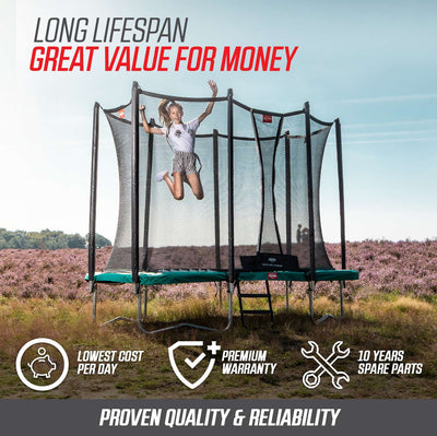 BERG FAVORIT 6.5FT TRAMPOLINE + SAFETY NET COMFORT