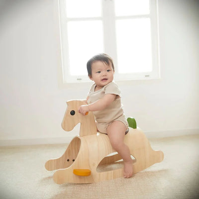 Plan Toys Palomino - Modern Rustic Rocking Horse