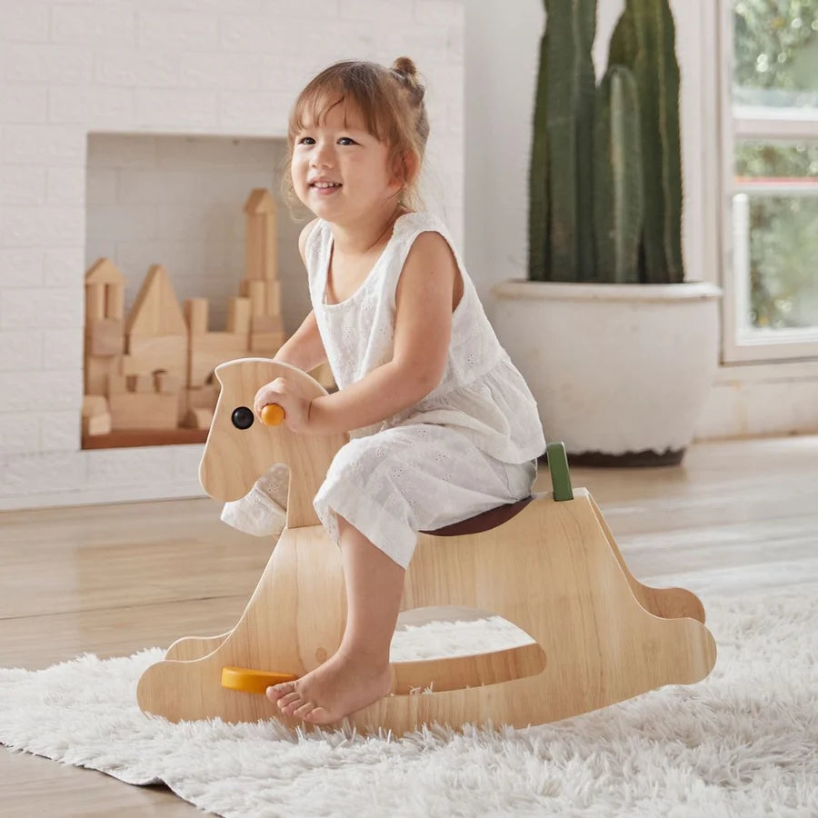 Plan Toys Palomino - Modern Rustic Rocking Horse