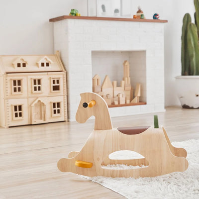 Plan Toys Palomino - Modern Rustic Rocking Horse