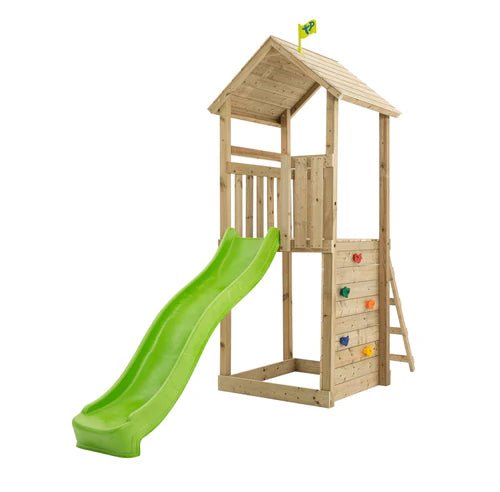 TP Toys Skywood Wooden Tower Climbing Frame with Ripple Slide (DELIVERY USUALLY WITHIN 2-4 WEEKS)