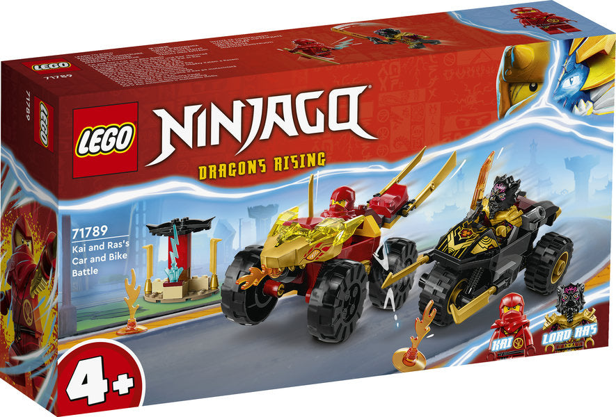 Lego Ninjago Kai and Ras's Car and Bike Battle