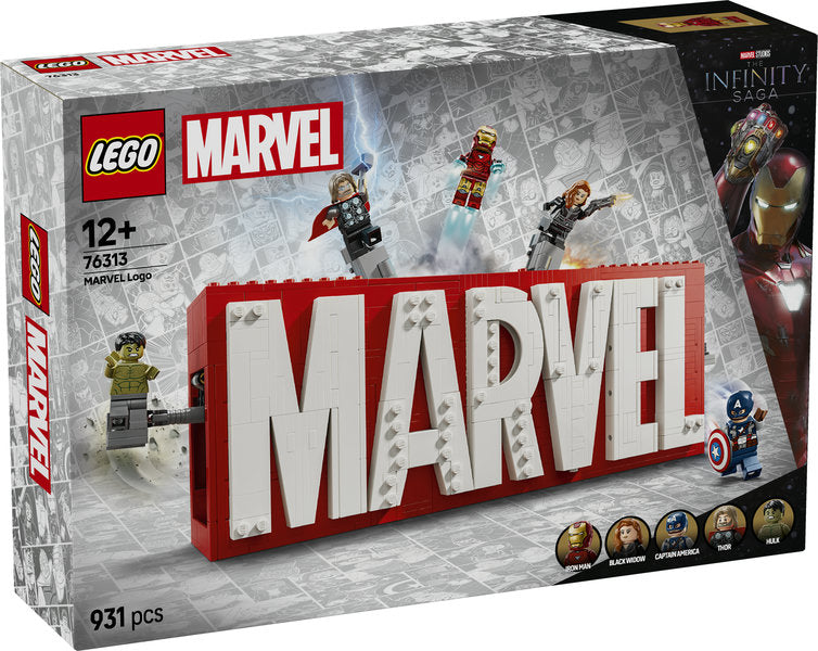 Lego Super Heroes MARVEL Logo & Minifigures