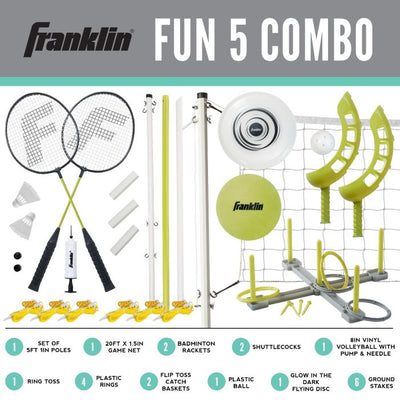 FRANKLIN 5 GAME OUTDOOR COMBO SET