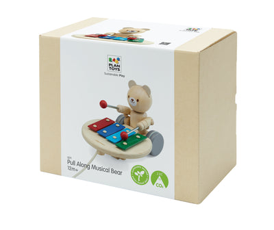 Plan Toys Pull Along Musical Bear