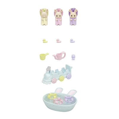 Sylvanian Families Triplets Baby Bathtime Set