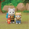 Sylvanian Families Exciting Exploration Set -Latte cat brother & baby