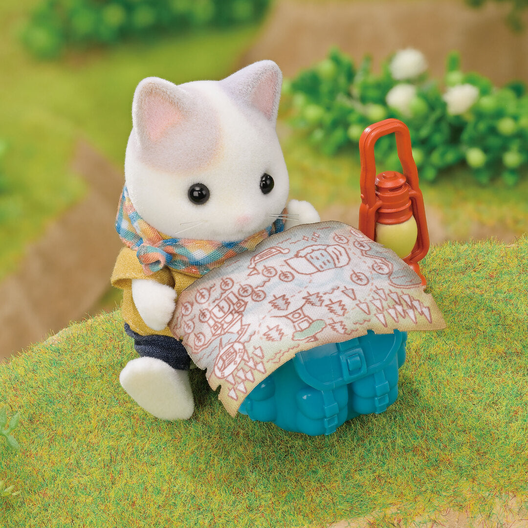 Sylvanian Families Exciting Exploration Set - Latte cat brother & baby
