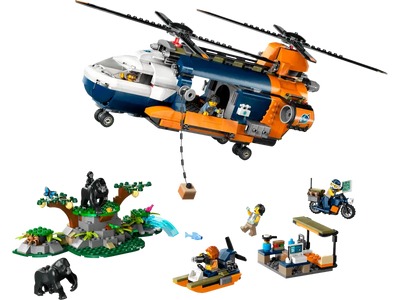 Lego City Jungle Explorer Helicopter at Base Camp 60437