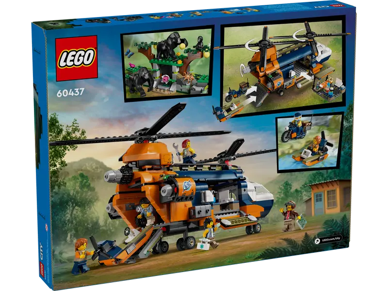 Lego City Jungle Explorer Helicopter at Base Camp 60437