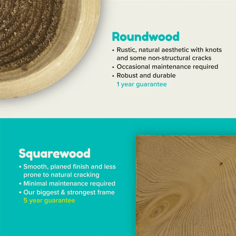 TP Toys Brecon Wooden Swing Set & Slide (COLLECTION OR DUBLIN DELIVERY ONLY. DELIVERY USUALLY WITHIN 2-4 WEEKS)