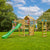 TP Toys Skywood Wooden Tower Climbing Frame with Super Wavy Slide, Sky Deck, Monkey Bars & Skyline with Rapide Swing Seat (DELIVERY USUALLY WITHIN 2-4 WEEKS)
