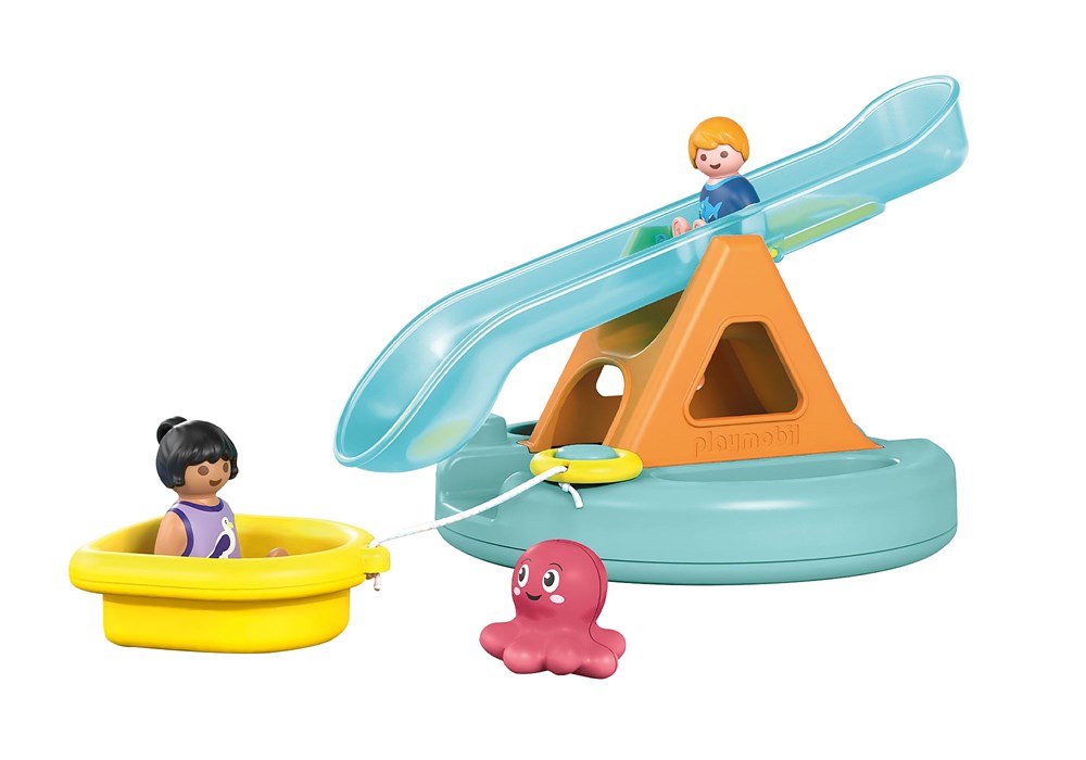 Playmobil JUNIOR AQUA: Water Seesaw with Boat Nimble Fingers