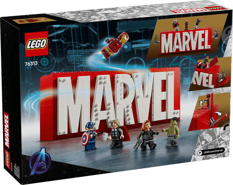 Lego Super Heroes MARVEL Logo & Minifigures