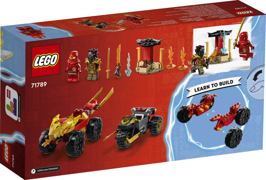 Lego Ninjago Kai and Ras's Car and Bike Battle