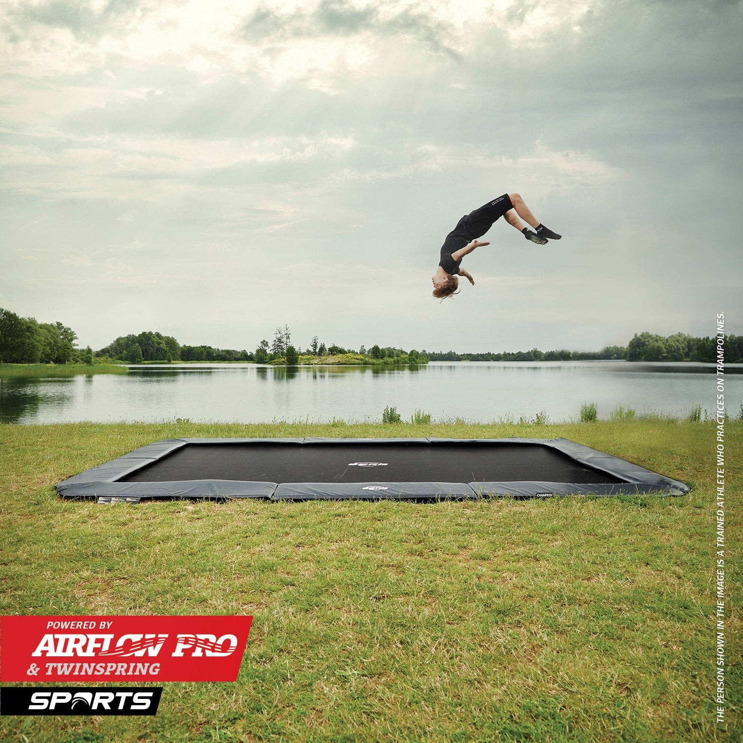 BERG ULTIM ELITE 16.5 x 10ft FLATGROUND TRAMPOLINE