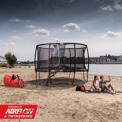 BERG Champion 12.5ft Trampoline + Safety Net Deluxe