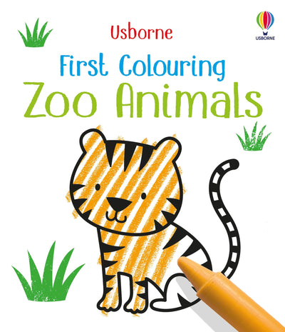 Usborne First Colouring: Zoo Animals