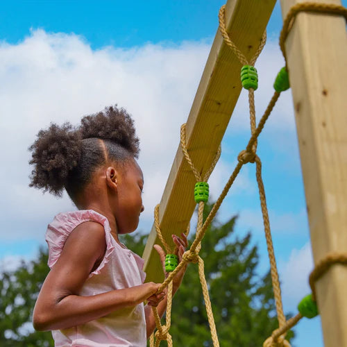 TP Toys Skywood Wooden Tower Climbing Frame with Super Wavy Slide, Sky Deck, Monkey Bars & Skyline with Rapide Swing Seat (COLLECTION OR DUBLIN DELIVERY ONLY. DELIVERY USUALLY WITHIN 2-4 WEEKS)