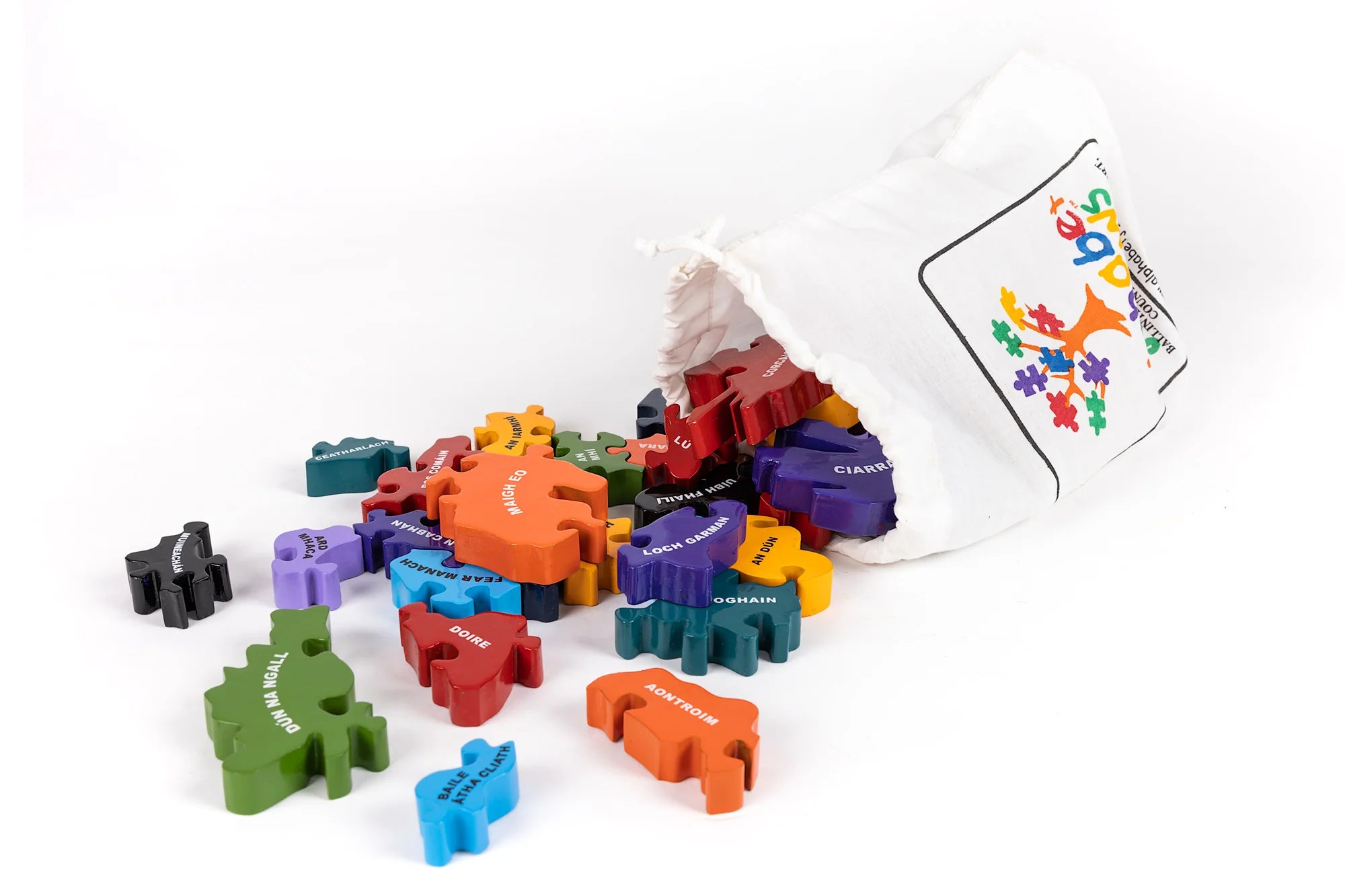 Map of Ireland As Gaeilge Jigsaw Puzzle