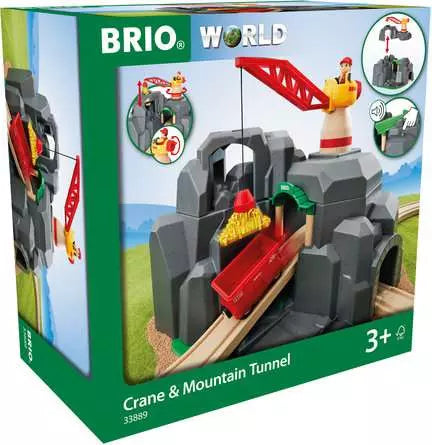 BRIO Crane and Mountain Tunnel