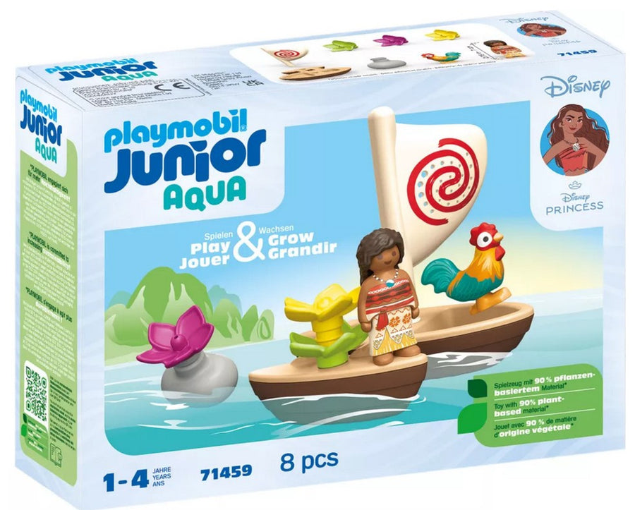 Playmobil JUNIOR AQUA: JUNIOR & Disney: Moana's Sail Boat