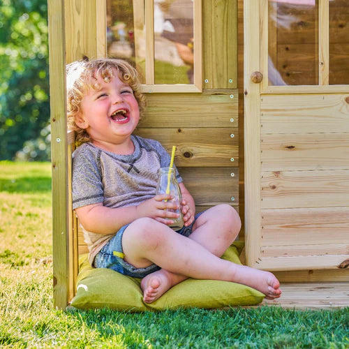 TP Toys Loft Wooden Playhouse with Ripple 7ft Slide (DELIVERY USUALLY WITHIN 2-4 WEEKS)