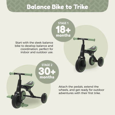 Zoomee Balance Bike to Trike