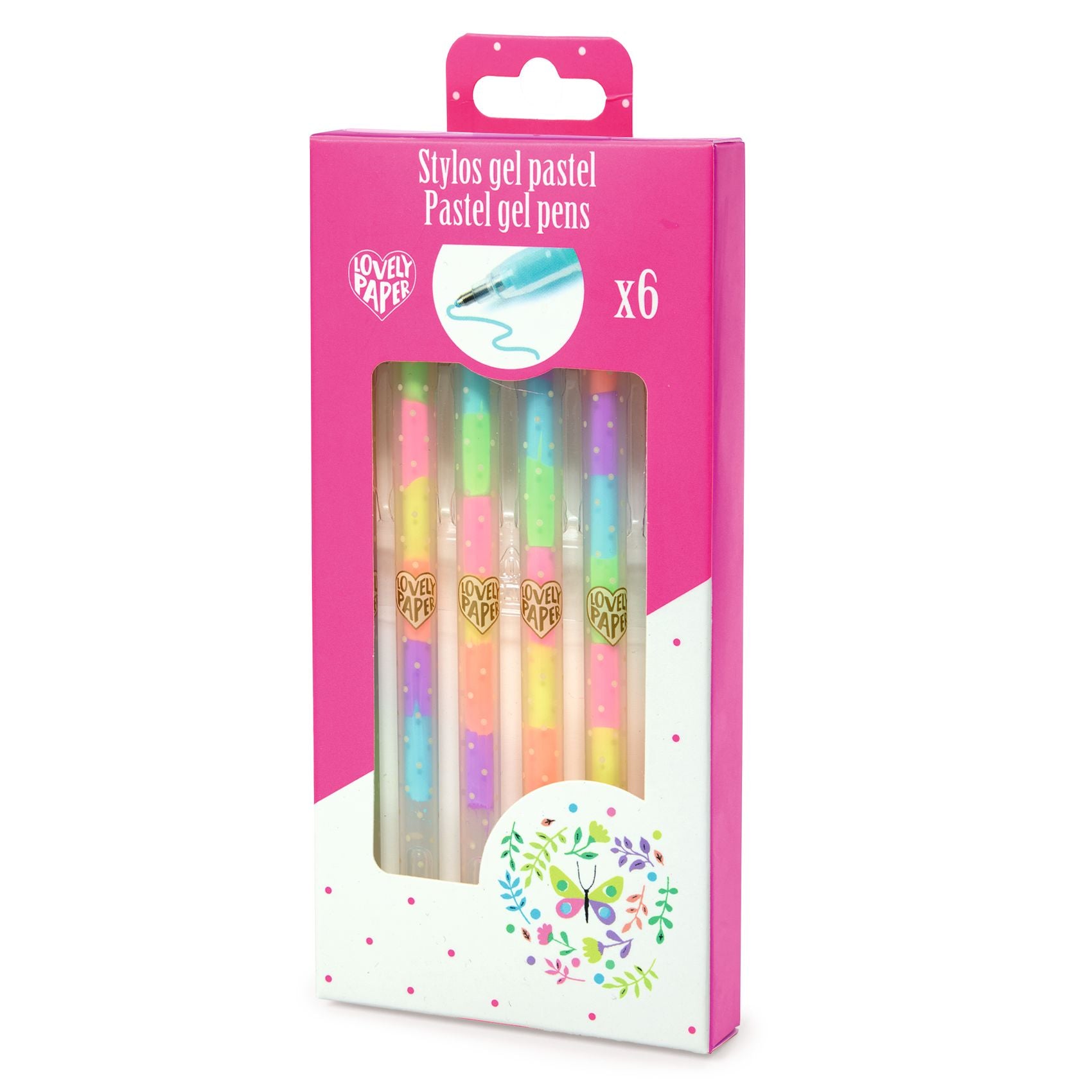 Djeco 6 pastel gel pens