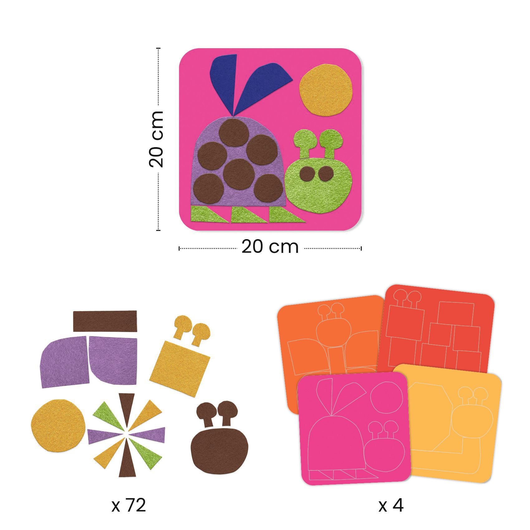Djeco Felt Pictures: Soft creations (18moths+)