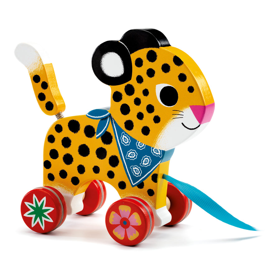 Djeco Pull Along Leopard: Greta