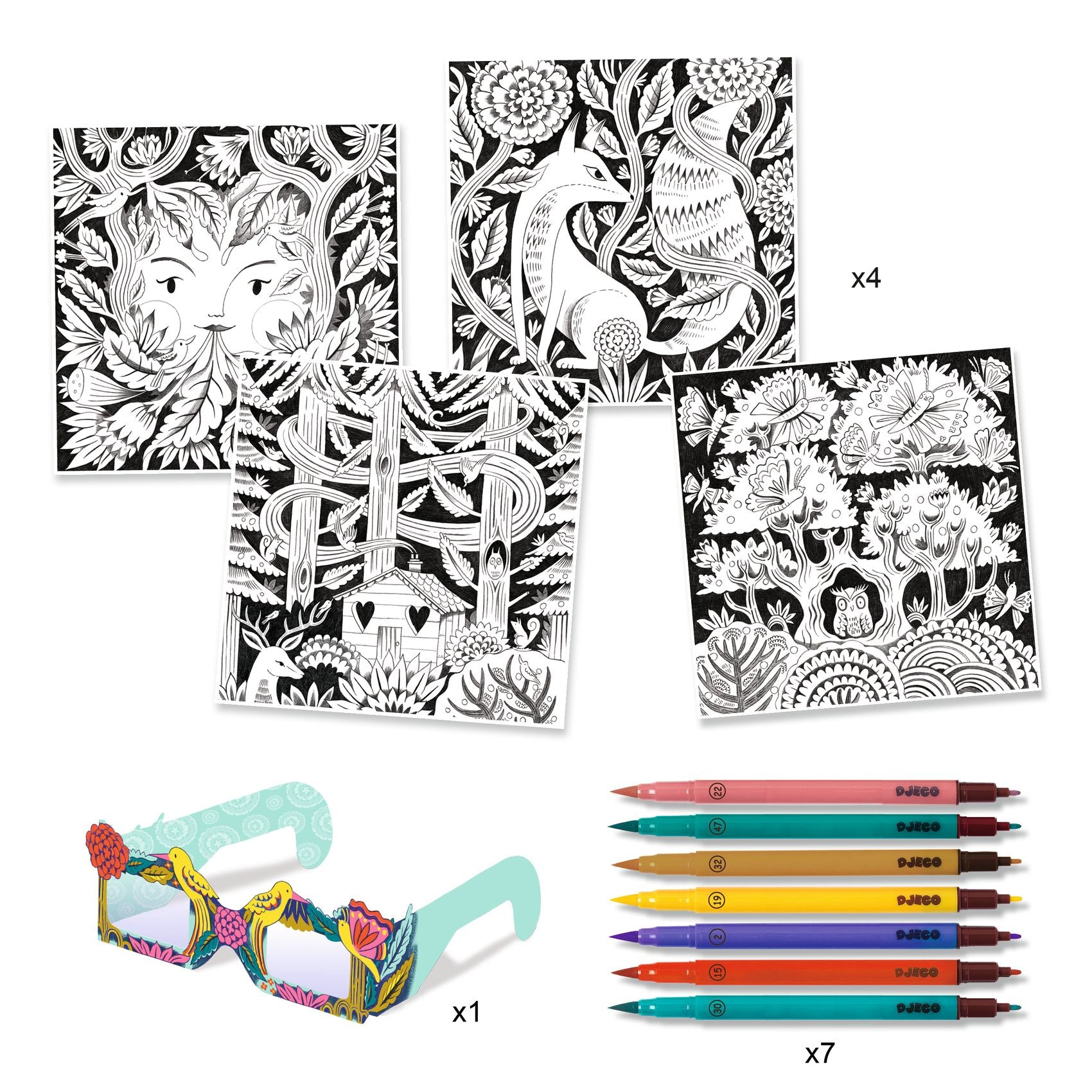 Djeco Fantasy forest - 3D effect (7-12yrs)