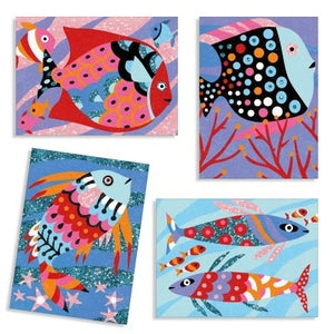 Djeco Sand and Glitter Art: Fish Rainbows (6-10yrs)