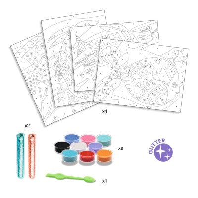 Djeco Sand and Glitter Art: Fish Rainbows (6-10yrs)