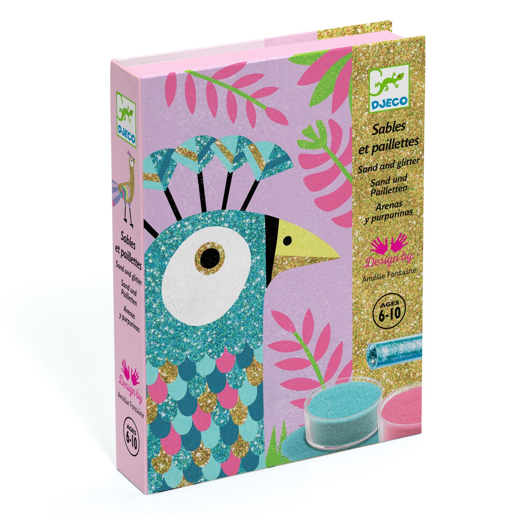 Djeco Sand and Glitter Art: Dazzling birds (6-10yrs)