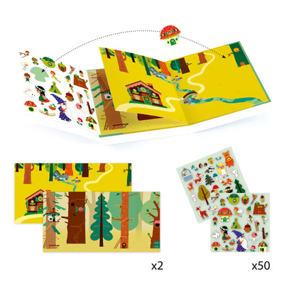 Djeco Sticker Story: The magical forest (4-7yrs)