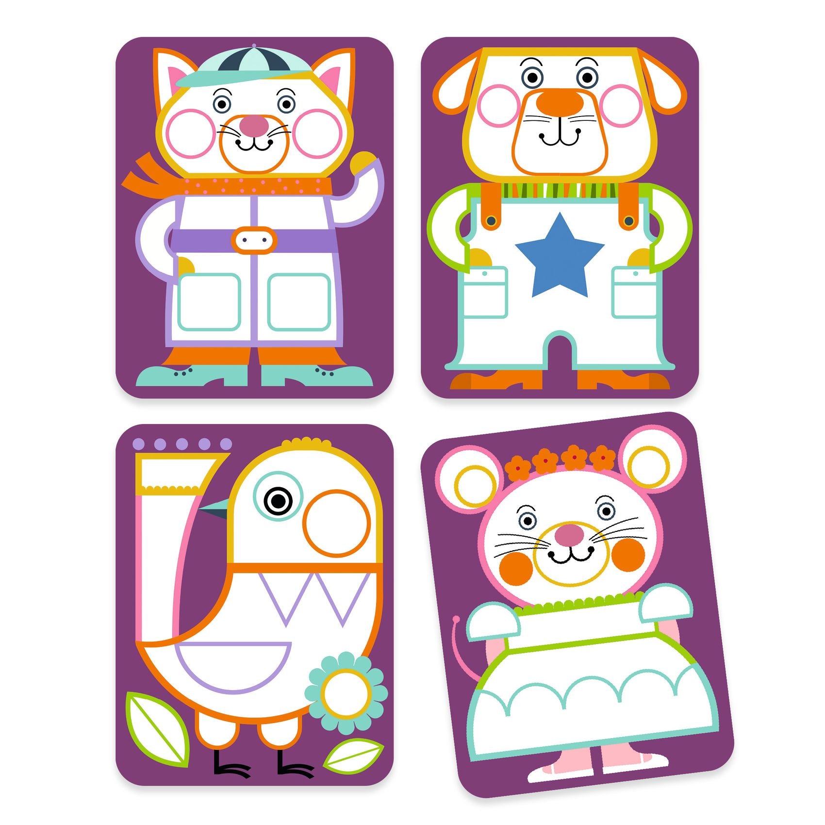 Djeco Palette painting: Chubby cheeks (3-6yrs)