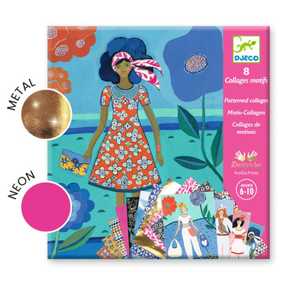 Djeco Patterned Collages: WAX Trend (6-10yrs)