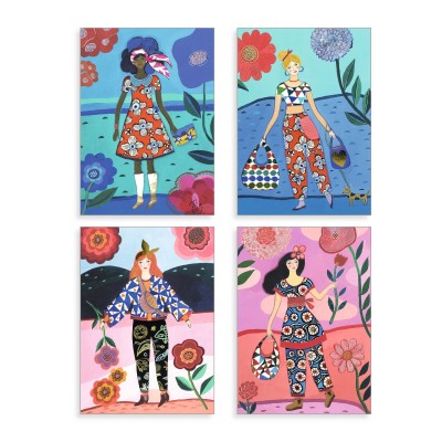 Djeco Patterned Collages: WAX Trend (6-10yrs)