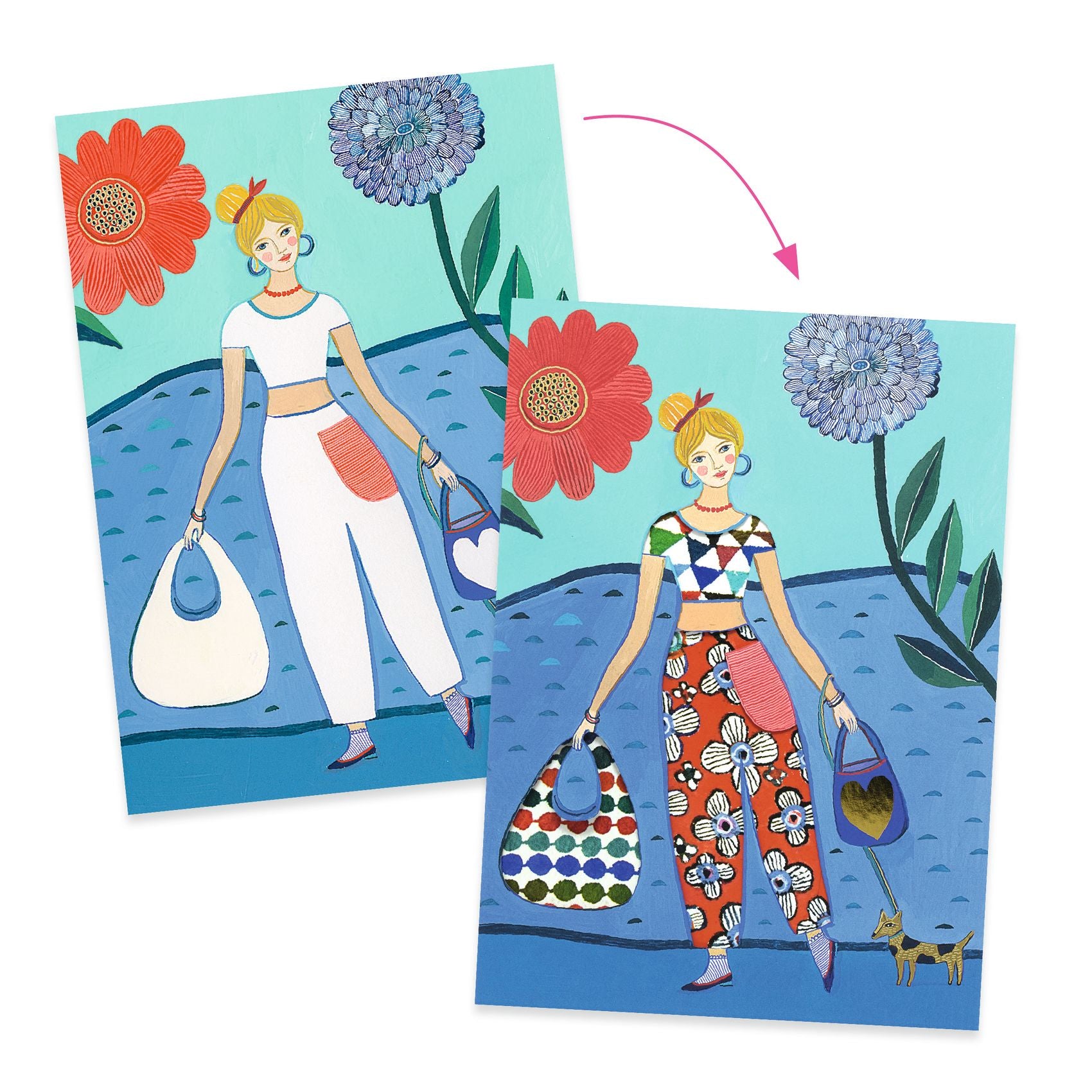Djeco Patterned Collages: WAX Trend (6-10yrs)